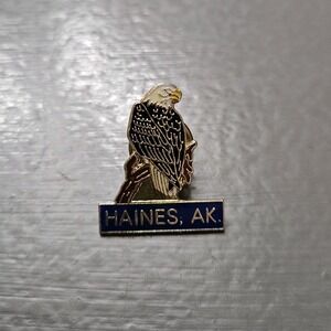 Haines Alaska Bald Eagle Souvenir Lapel Hat Pin